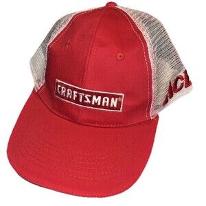 Craftsman Tools + Ace Hardware Snapback Mesh Trucker Hat Cap Red & White